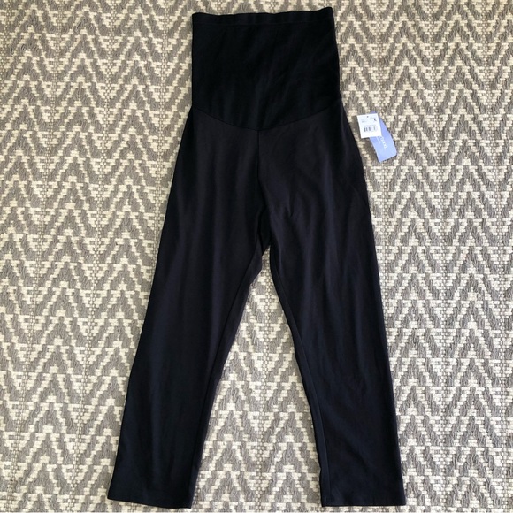 Motherhood Maternity Pants - Motherhood Maternity essential stretch secret fit belly maternity crop leggings